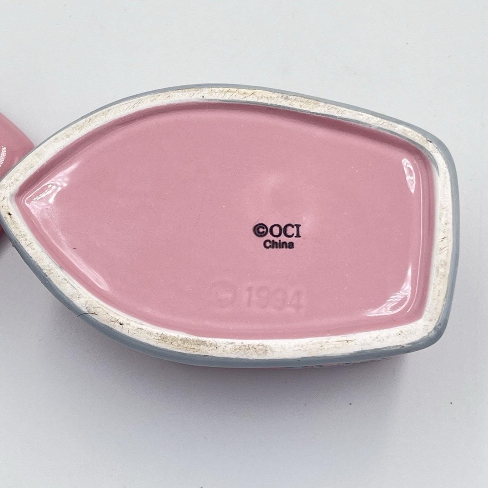 Fitz And Floyd 50's Kitchen Omnibus Pink Iron Sugar Bowl 1994 Rare - Picture 6 of 6